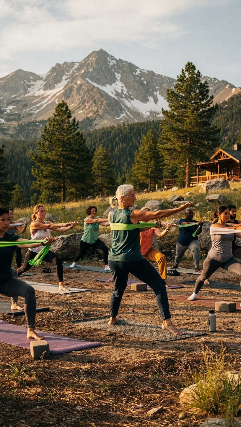 Close-up de manos en una postura de yoga, mostrando la conexión entre la respiración y el poder muscular.